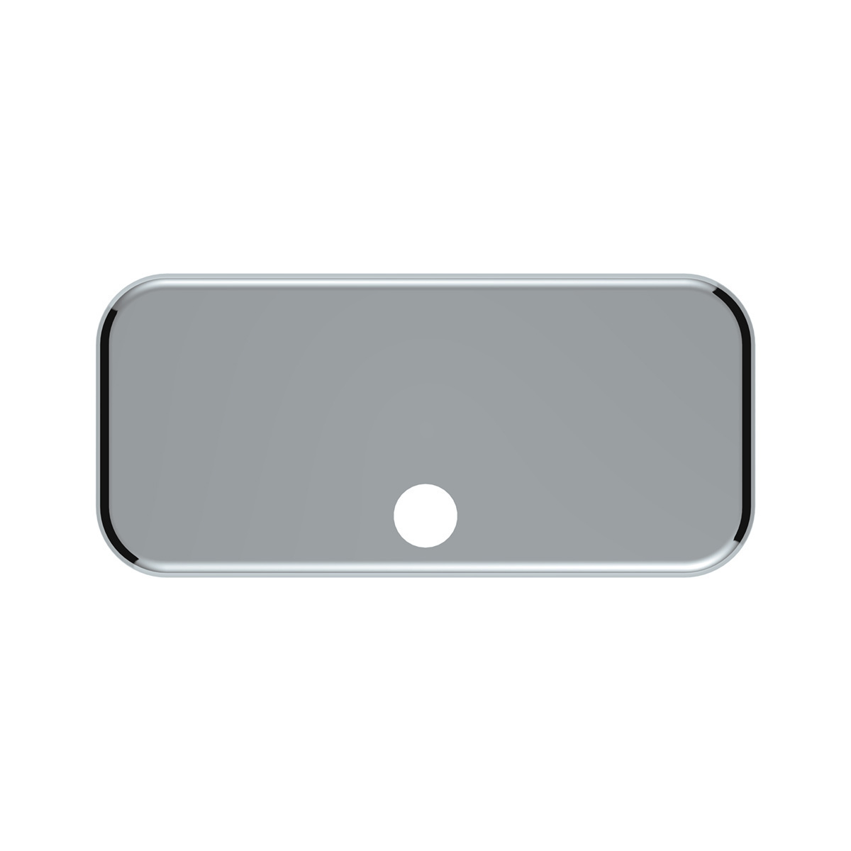 Chrome Plastic Upper Side Storage Door Cover For 2007-2018 Freightliner Cascadia