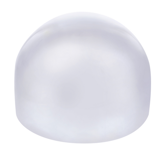 8" Chrome Full Moon Rear Hubcap