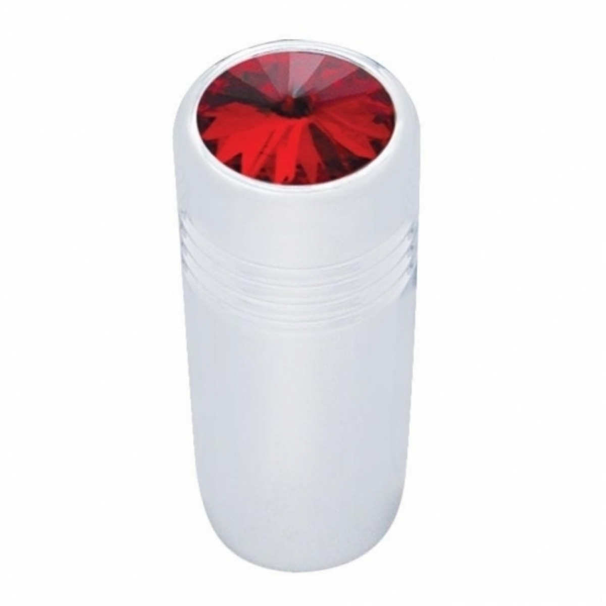 1-5/8" Short Toggle Switch Extension With Color Crystal - Red Crystal