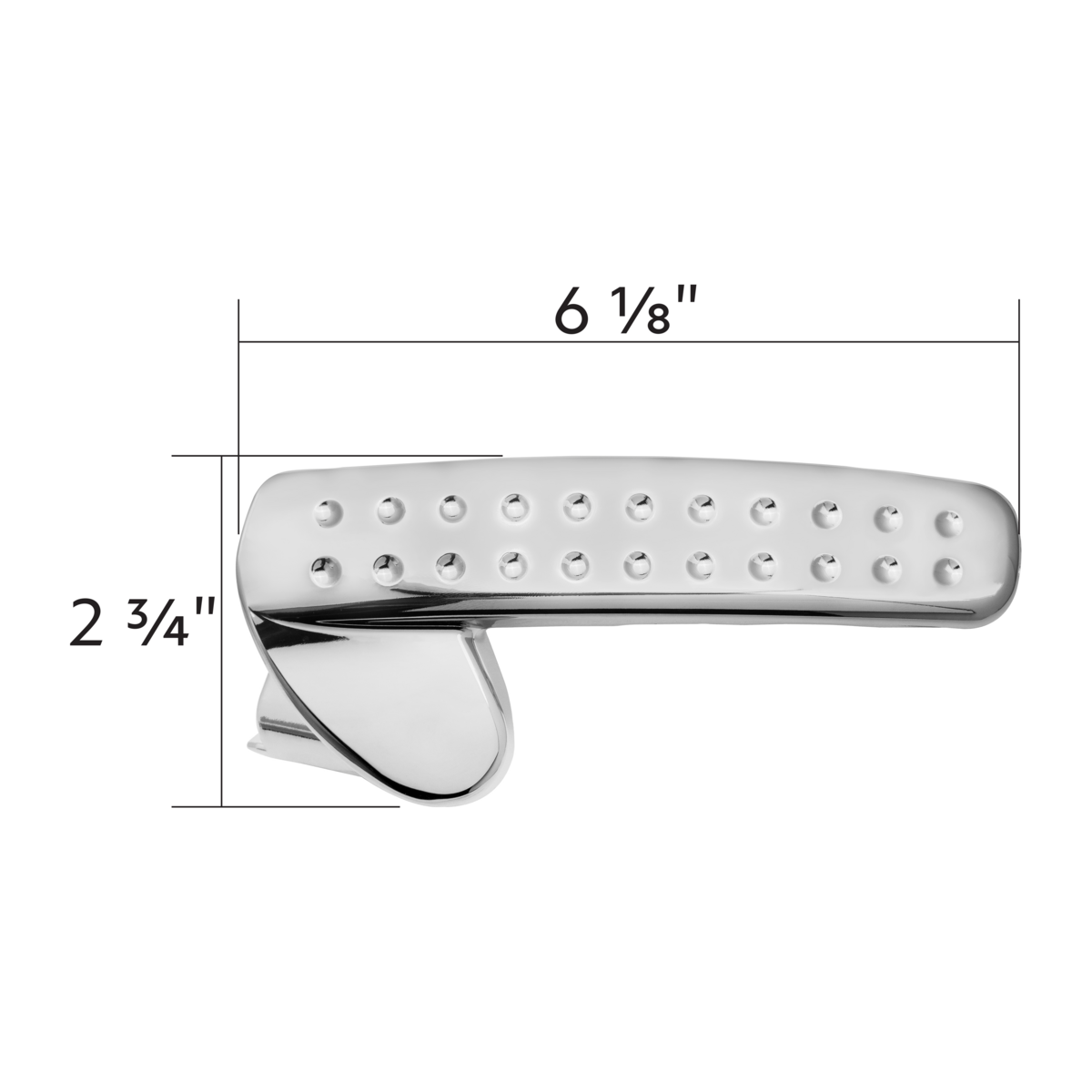 Chrome Interior Door Handle For 2008-2017 Freightliner Cascadia - Driver