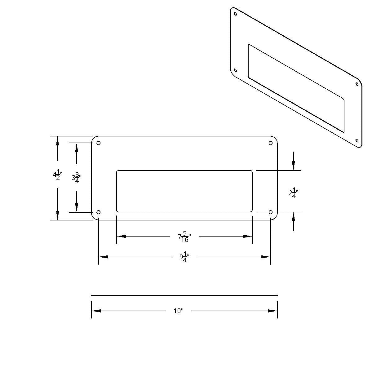 Stainless Steel Cobra 29 CB Radio Face Plate For Freightliner (Bulk)