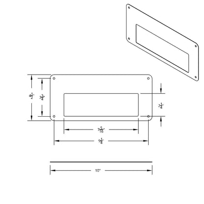 Stainless Steel Cobra 29 CB Radio Face Plate For Freightliner (Bulk)