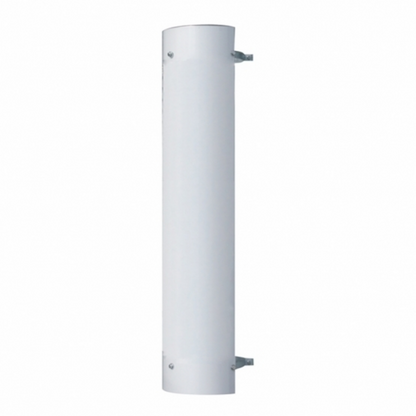 48" Tall 180 Degree Stainless Exhaust Muffler Shield For 7" Diameter Exhaust - Plain