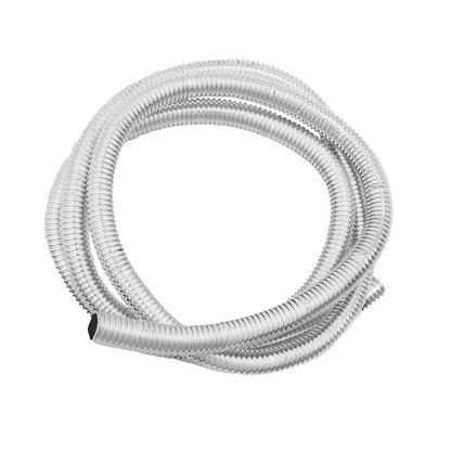 72" Long Chrome Wire Loom - 1/2" Diameter
