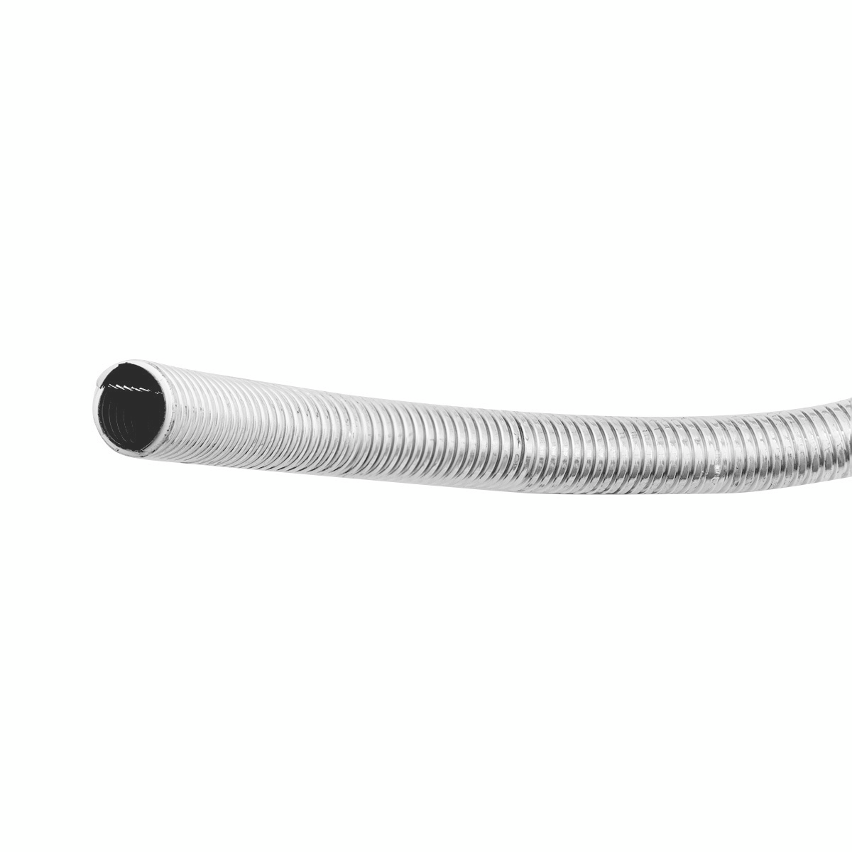 72" Long Chrome Wire Loom - 1/2" Diameter