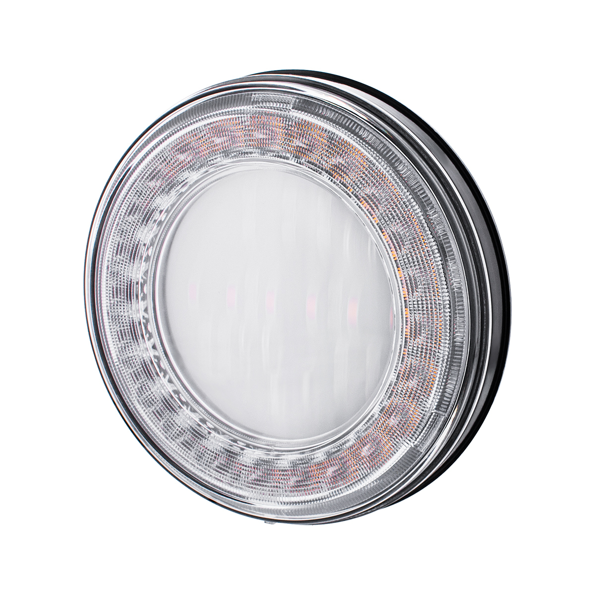 30 LED 4" Round Lumos Light I-Series (Turn Signal) - Amber LED/Clear Lens