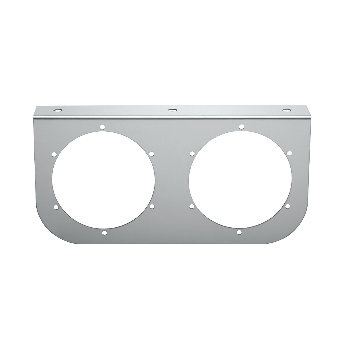 Stainless Light Bracket With 2X 4" Light Cutouts