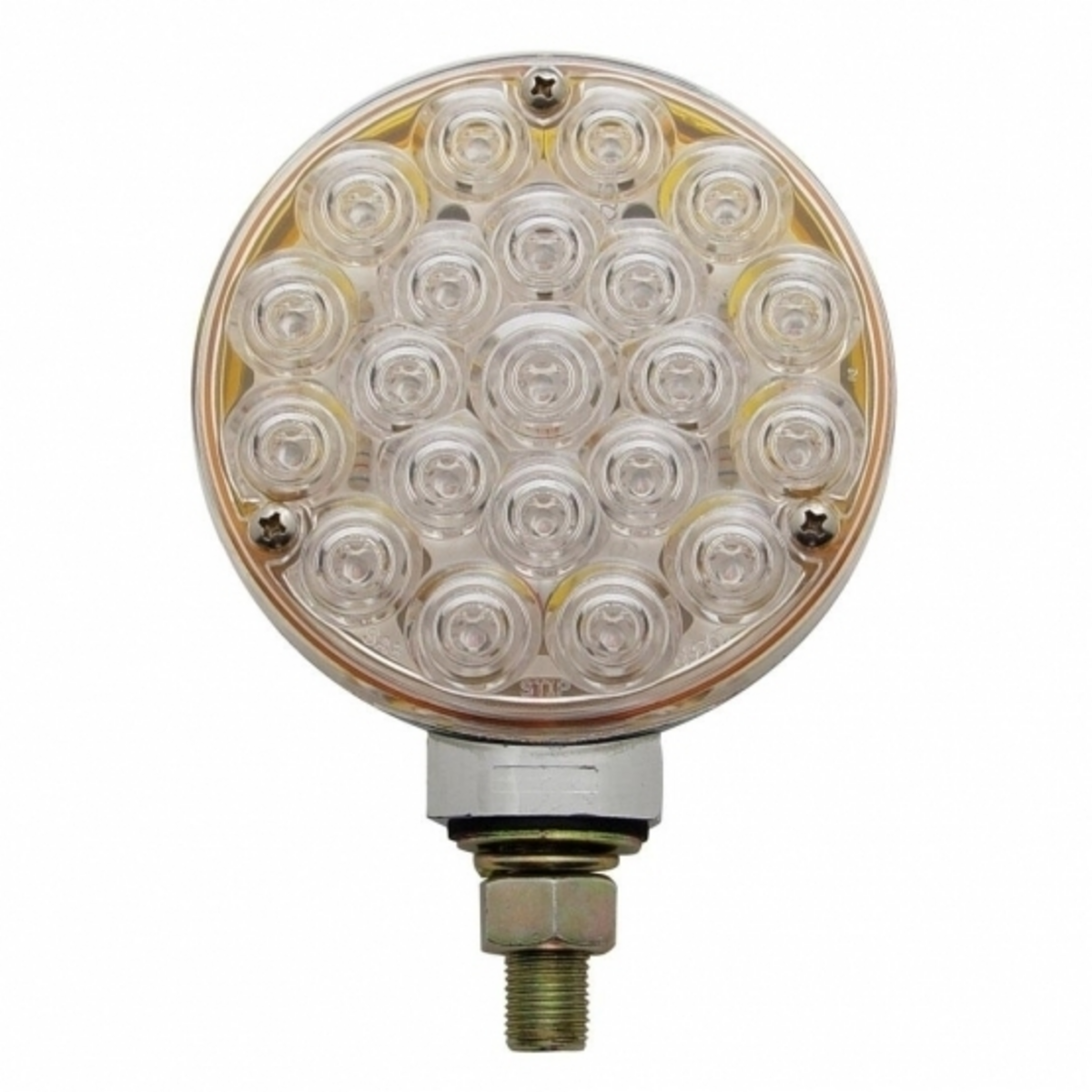 21 LED Single Face Turn Signal Light - Amber LED/Clear Lens