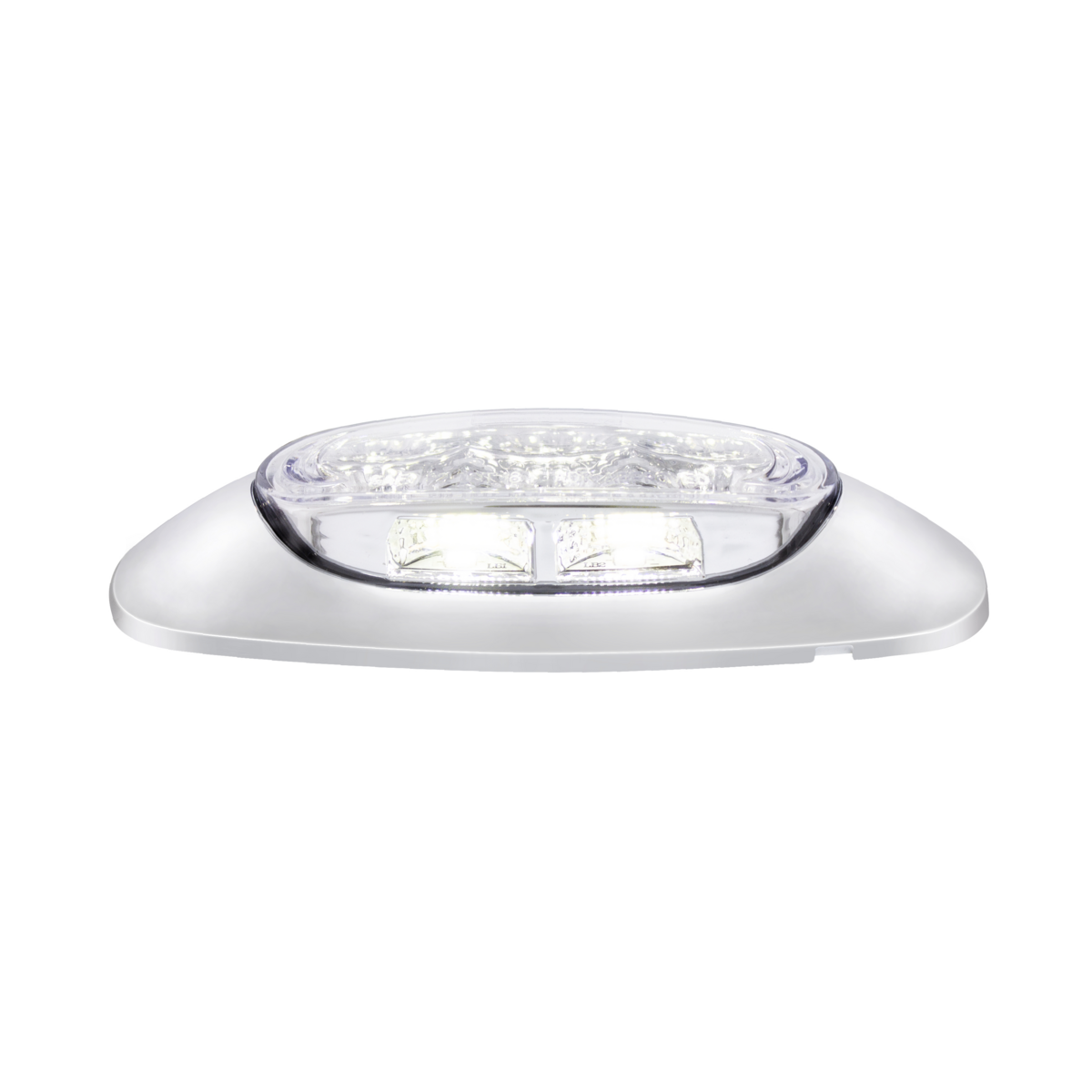 5 LED Reflector Auxiliary/Utility Light With Side Ditch Light -White LED/Clear Lens (Card)