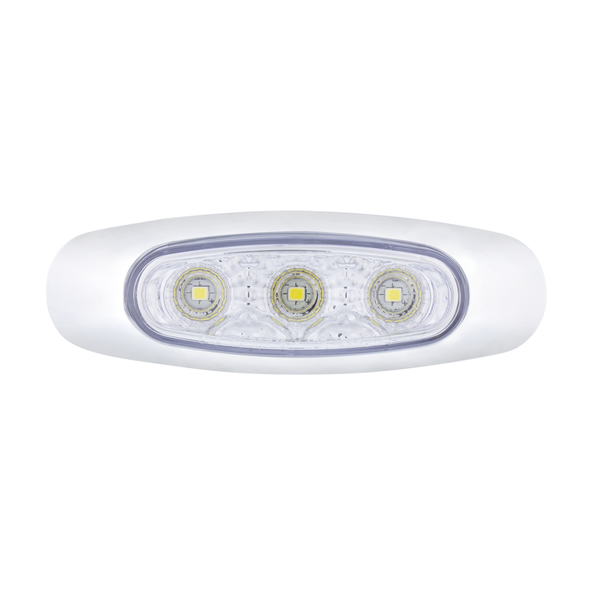 5 LED Reflector Auxiliary/Utility Light With Side Ditch Light -White LED/Clear Lens (Card)