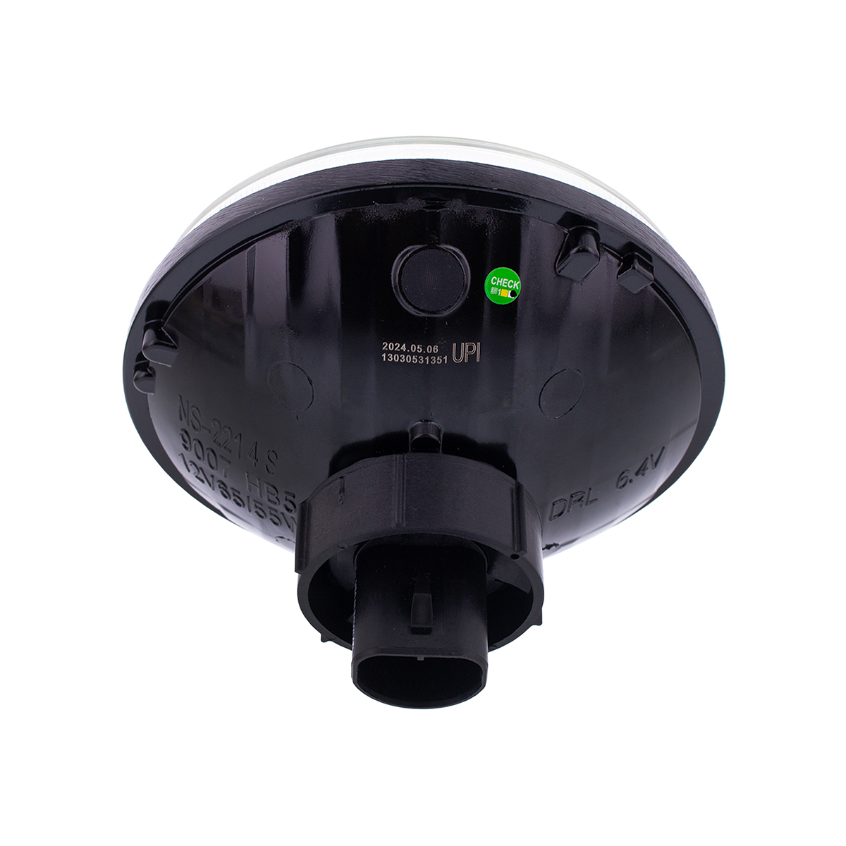 5-3/4" Crystal Headlight, Glass Lens
