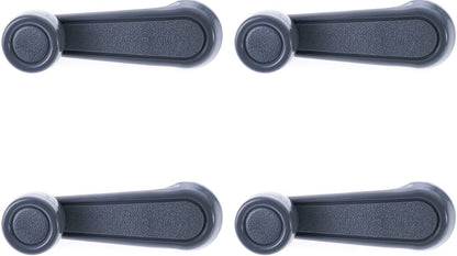 Window Crank Handle (4pcs) Plastic Gray for 1990-1992 Daihatsu Rocky; 1990-1995 Toyota 4Runner; 1988-2026 Toyota Corolla