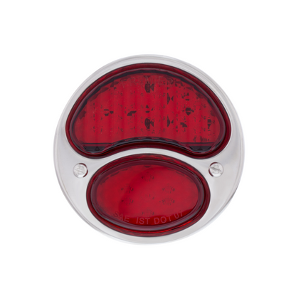 31 LED Sequential Tail Light Assembly With SS Housing & Rim For 1928-31 Ford Car - R/H
