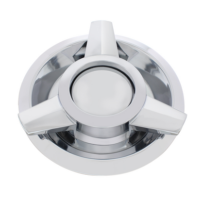 Chrome 3-Wing Spinner Style Hubcap For 1962-63 Ford T-Bird