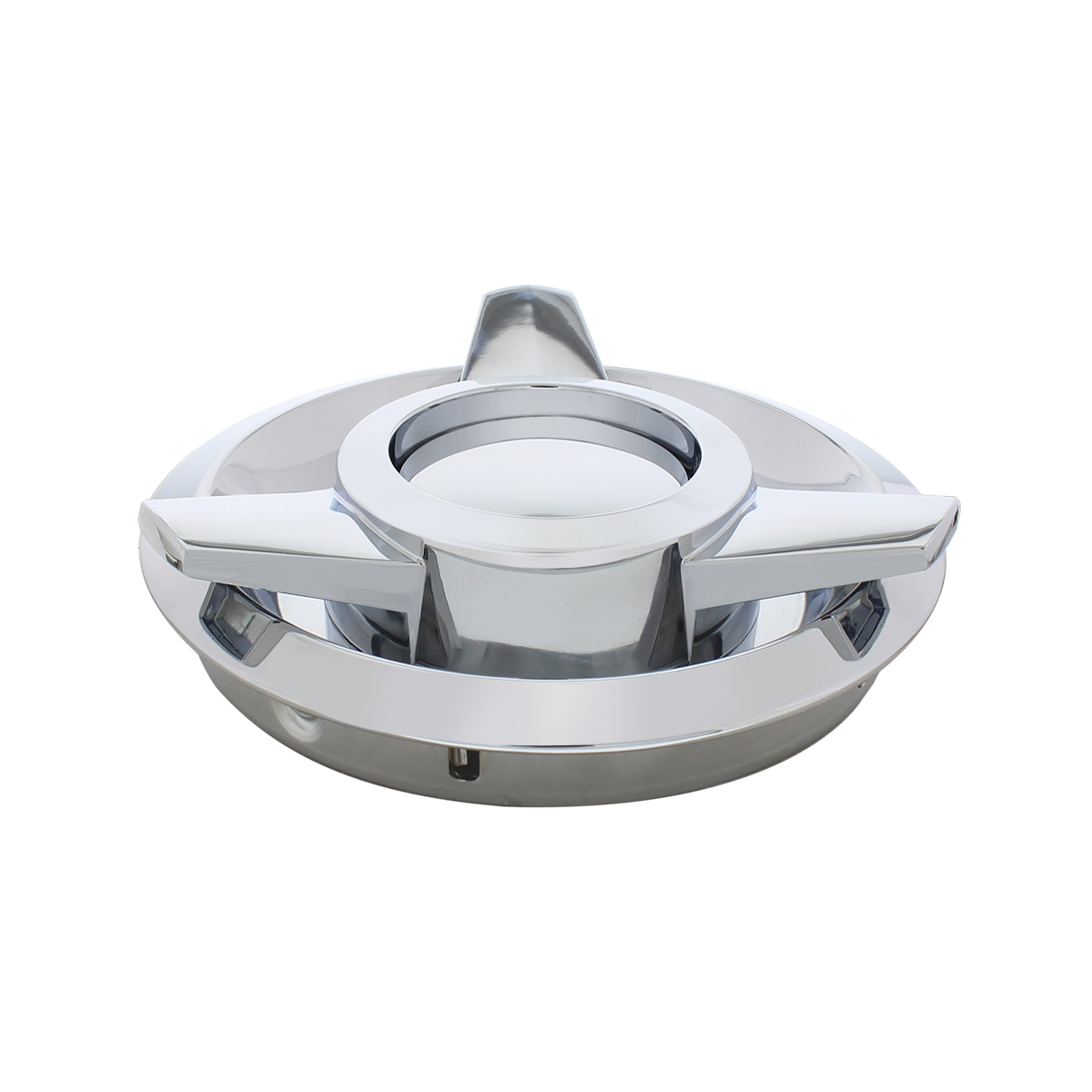 Chrome 3-Wing Spinner Style Hubcap For 1962-63 Ford T-Bird