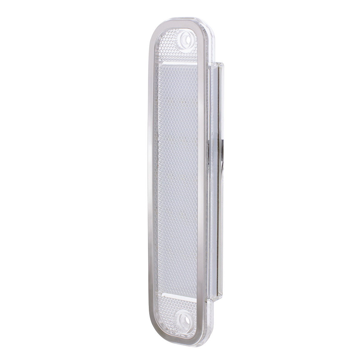 15 Amber LED Side Marker With Stainless Steel Trim For 1973-80 Chevy & GMC Truck, Clear Lens
