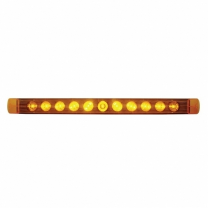 11 LED 17" Turn Signal Light Bar - Amber LED/Amber Lens