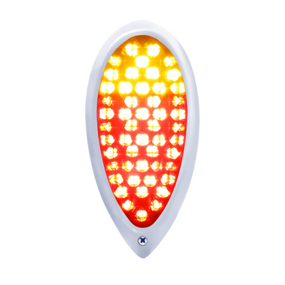 37 LED Tail Light With Stainless Steel Bezel For 1938-39 Ford Car