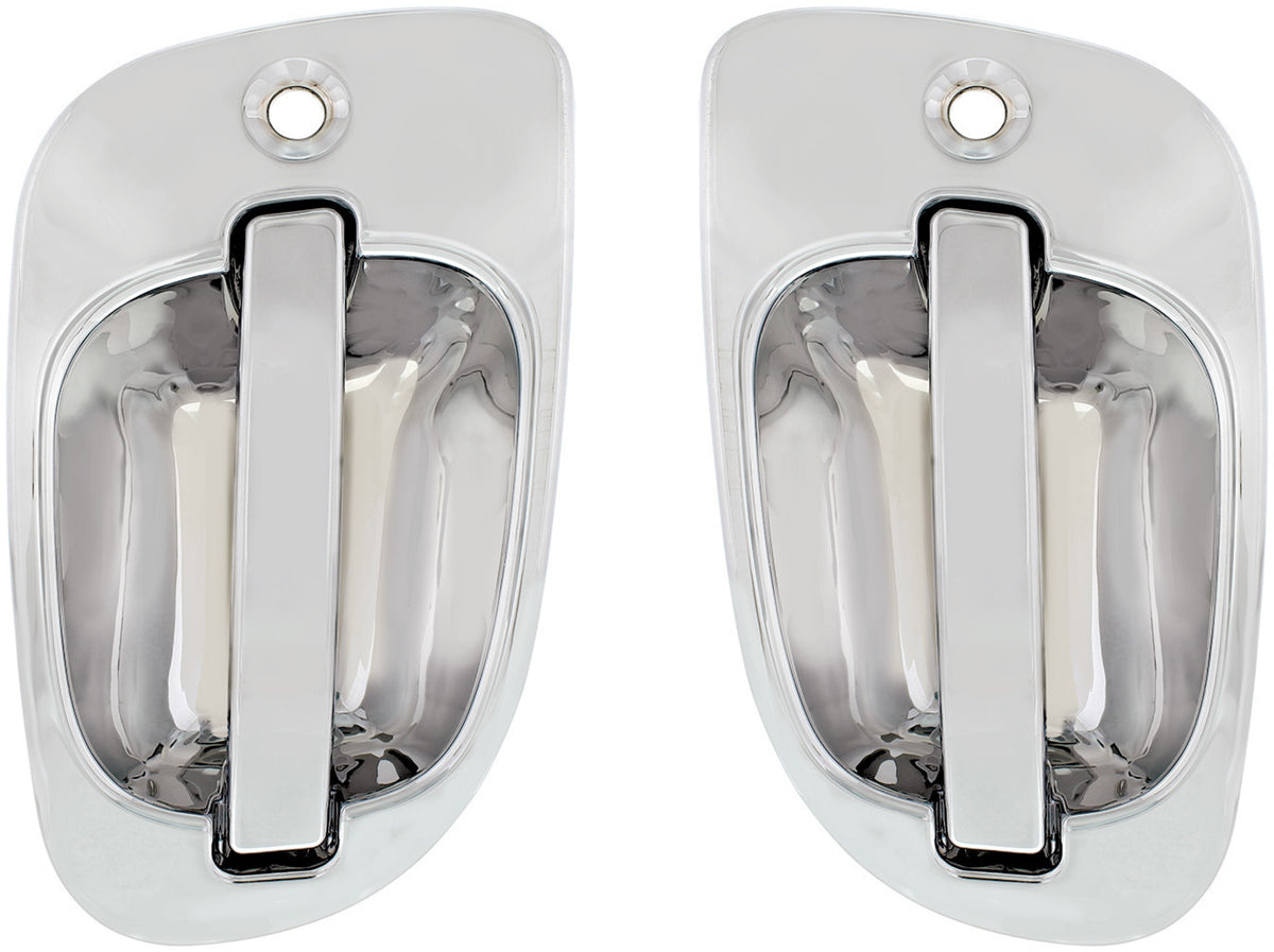 Chrome Exterior Door Handle (2pcs) For 2008-2017 Freightliner Cascadia - Driver and Passenger
