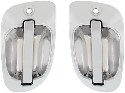 Chrome Exterior Door Handle (2pcs) For 2008-2017 Freightliner Cascadia - Driver and Passenger
