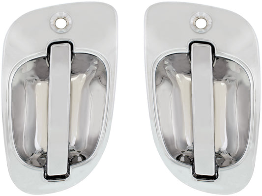 Chrome Exterior Door Handle (2pcs) For 2008-2017 Freightliner Cascadia - Driver and Passenger
