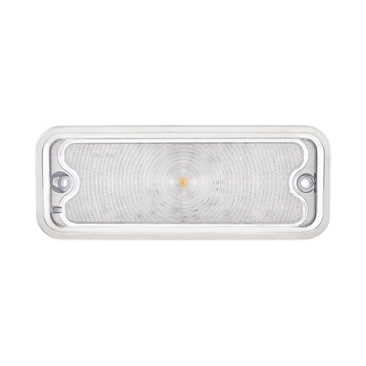 17 Amber LED Front Parking Light With SS Trim For 1973-80 Chevy & GMC Truck, R/H - Clear Lens