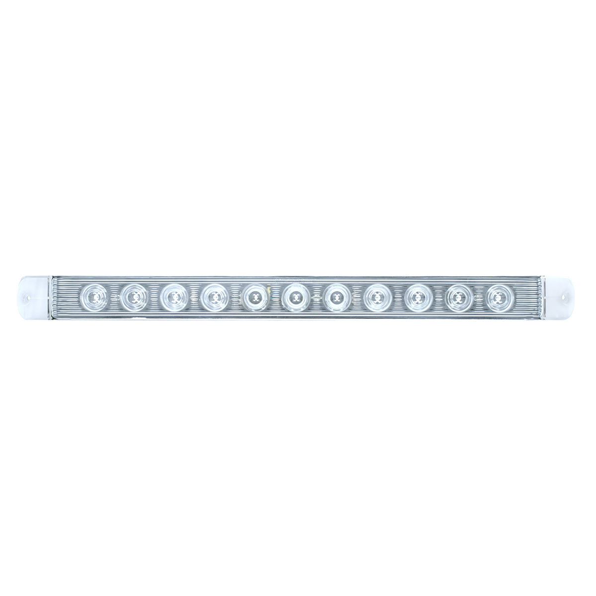11 LED 17" Turn Signal Light Bar - Amber LED/Clear Lens