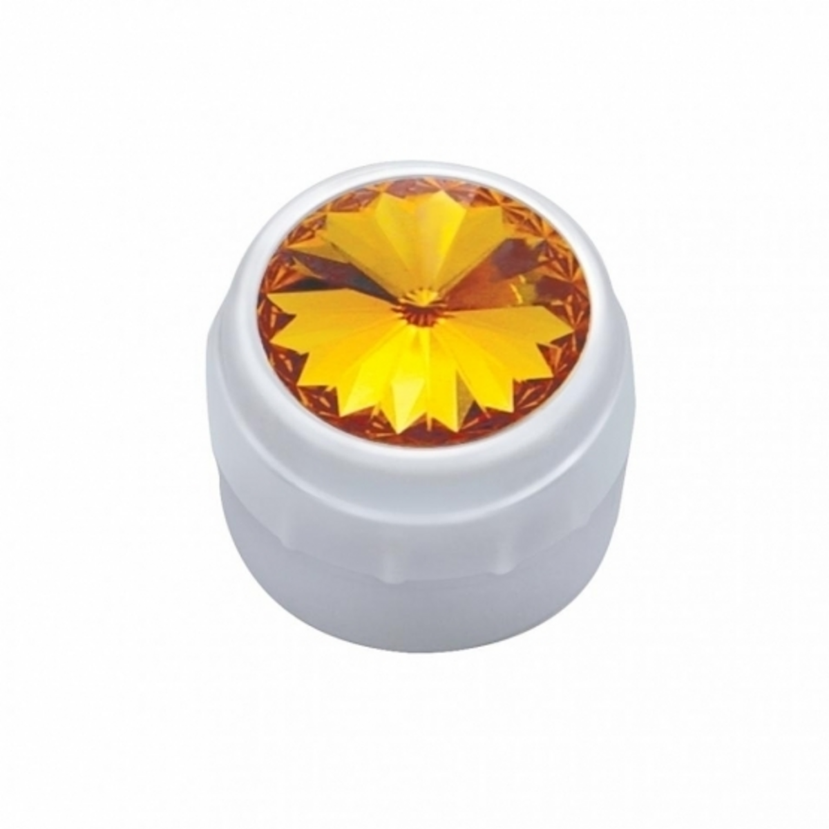 Delphi Radio Knob With Amber Crystal
