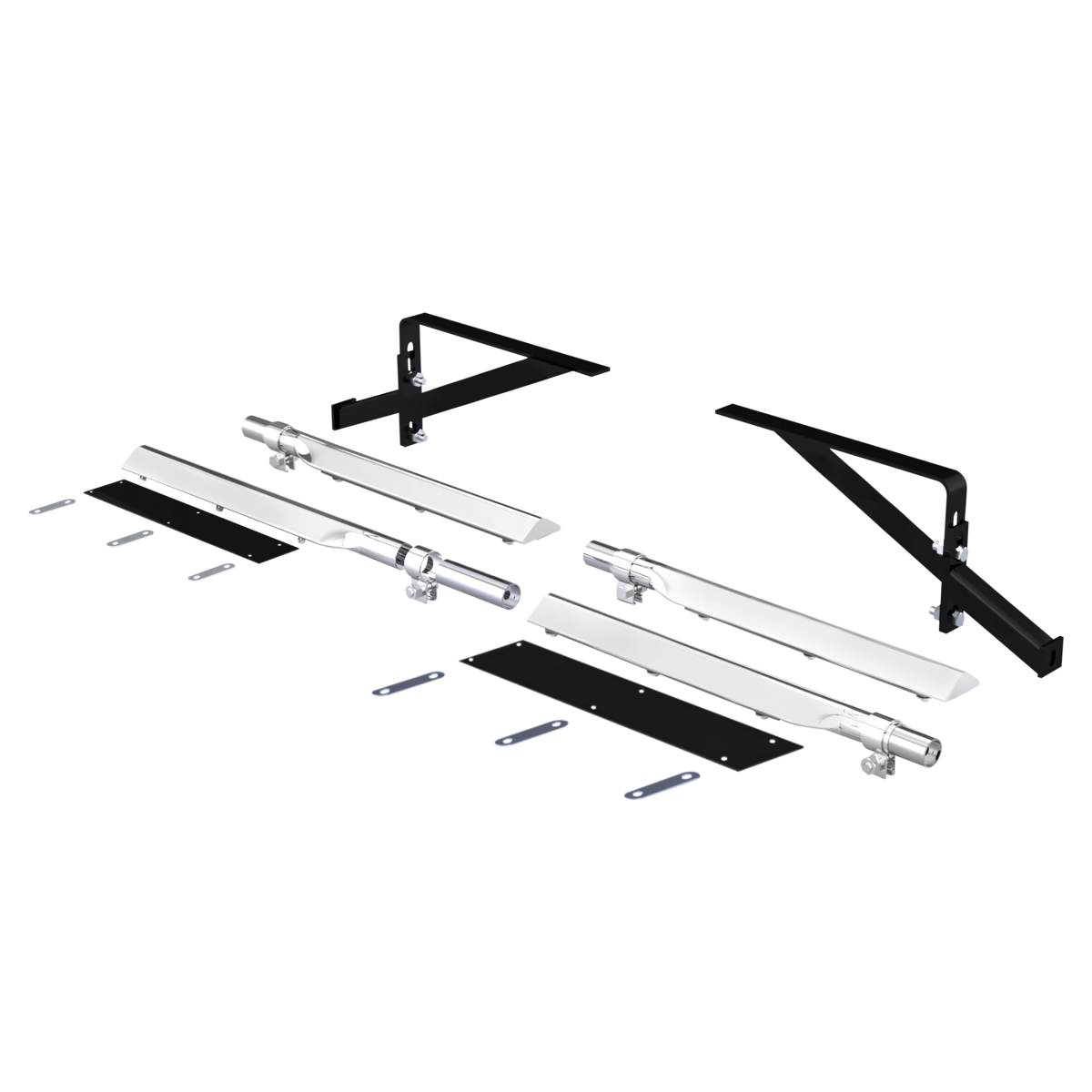 29" 430 Stainless Steel Universal Heavy Duty Full Tandem Fender Mounting Arm Kit (Pair)