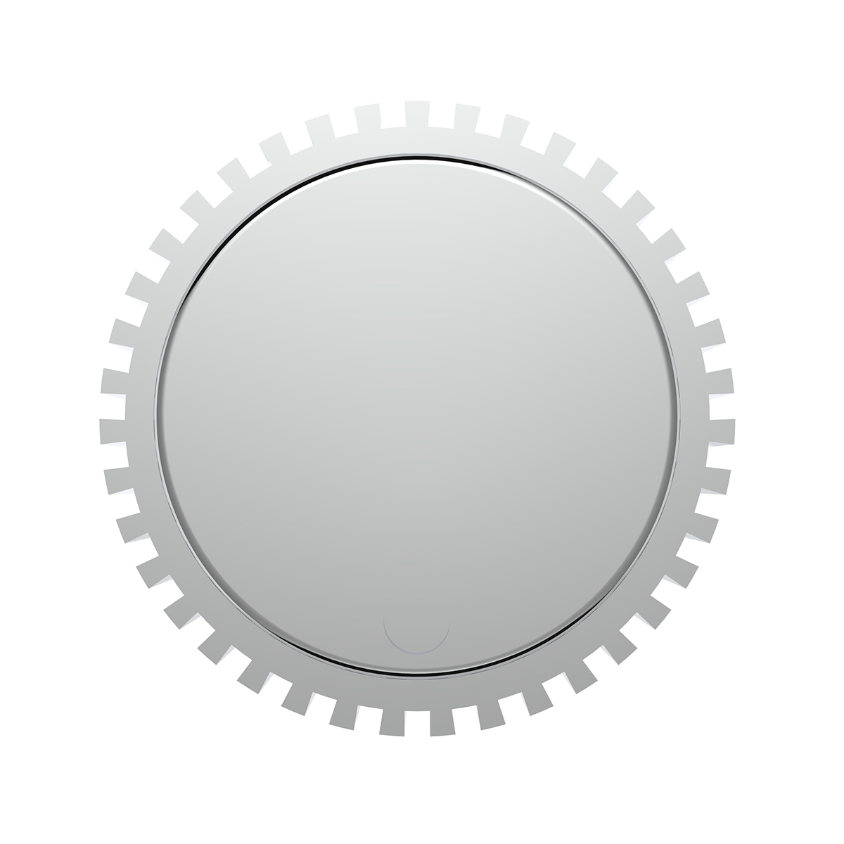 Chrome Plastic 1" Diameter Control Knob