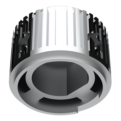Chrome Plastic 1" Diameter Control Knob