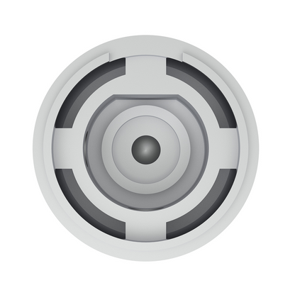 Chrome Plastic 1" Diameter Control Knob