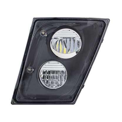 2 High Power LED Black Driving Light & Fog Light For 2003-2017 Volvo VNL - Driver/Left
