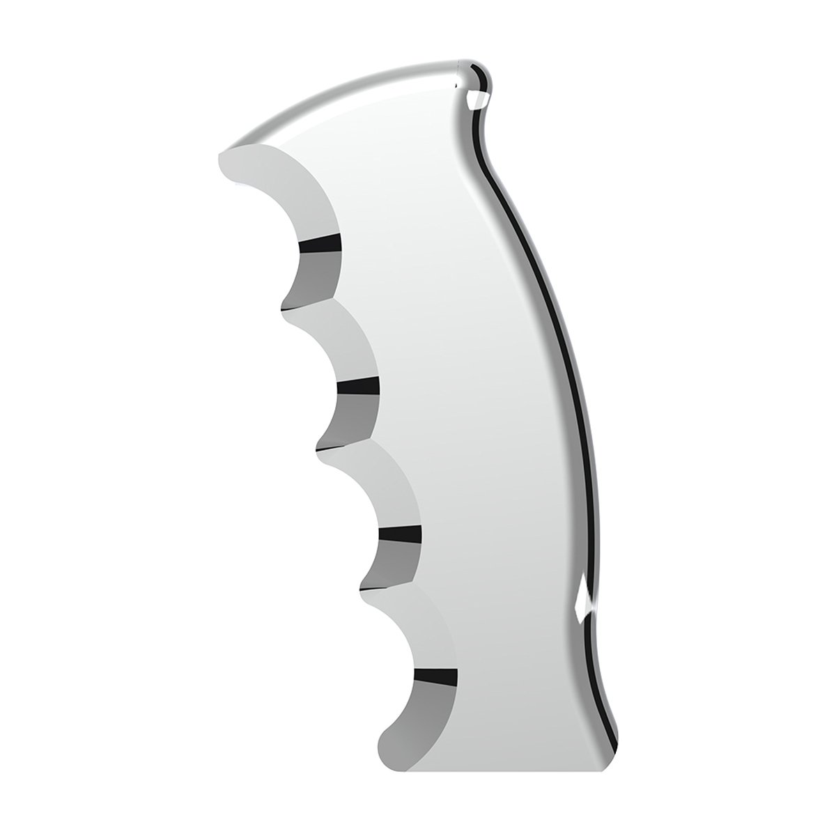 Thread-On Pistol Grip Gearshift Knob - Chrome
