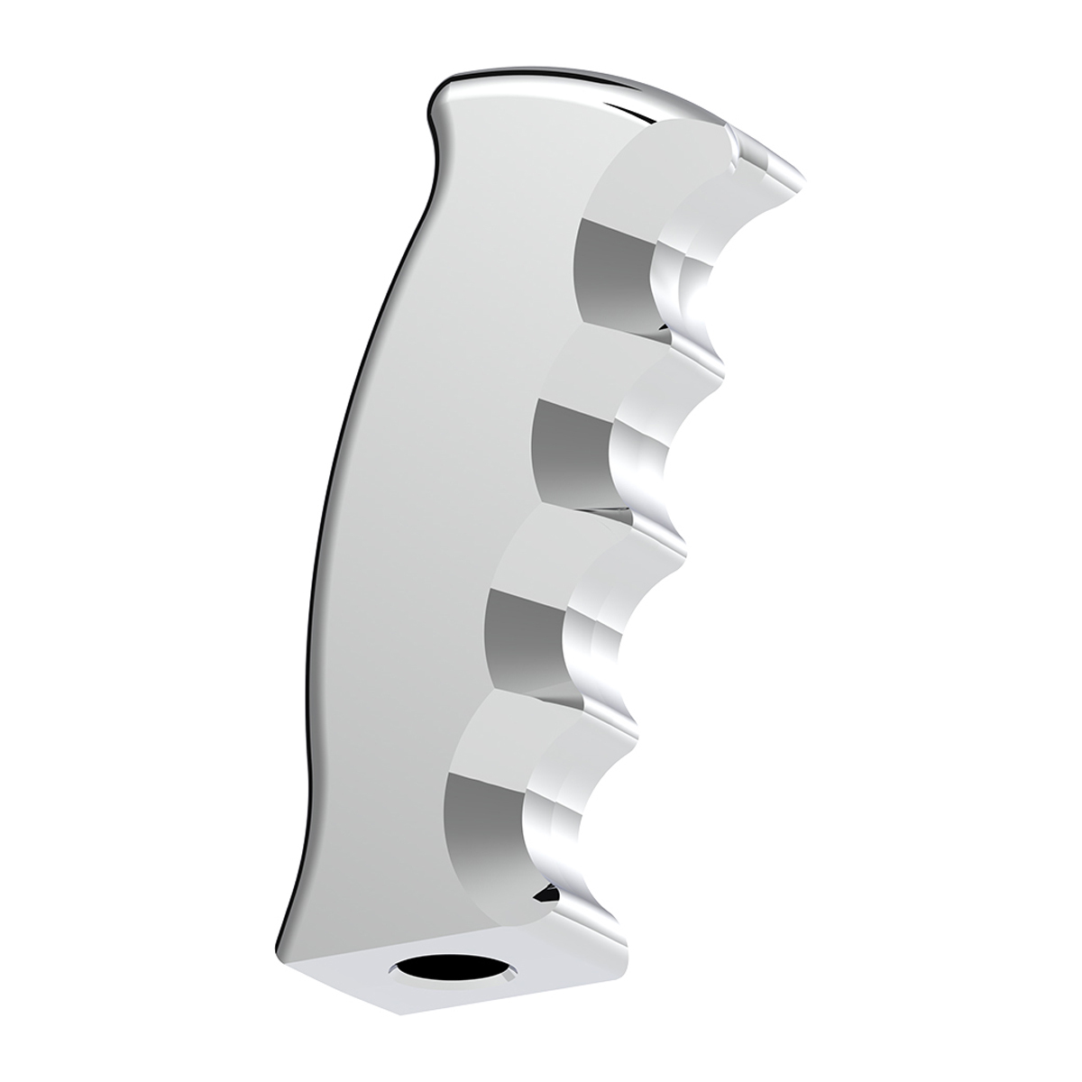 Thread-On Pistol Grip Gearshift Knob - Chrome