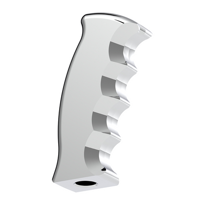 Thread-On Pistol Grip Gearshift Knob - Chrome