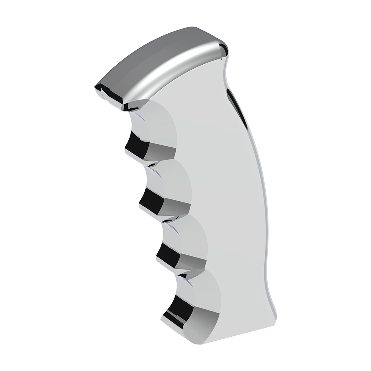Thread-On Pistol Grip Gearshift Knob - Chrome