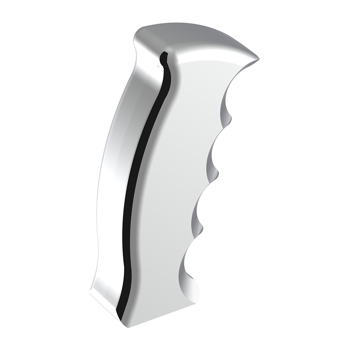 Thread-On Pistol Grip Gearshift Knob - Chrome