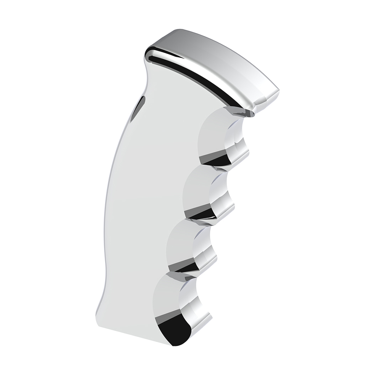 Thread-On Pistol Grip Gearshift Knob - Chrome