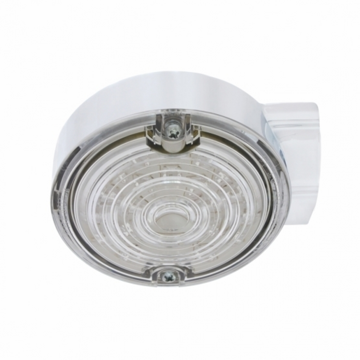 21 LED 3-1/4" Signal Light For Harley Motorcycle With Housing - Red LED/Clear Lens