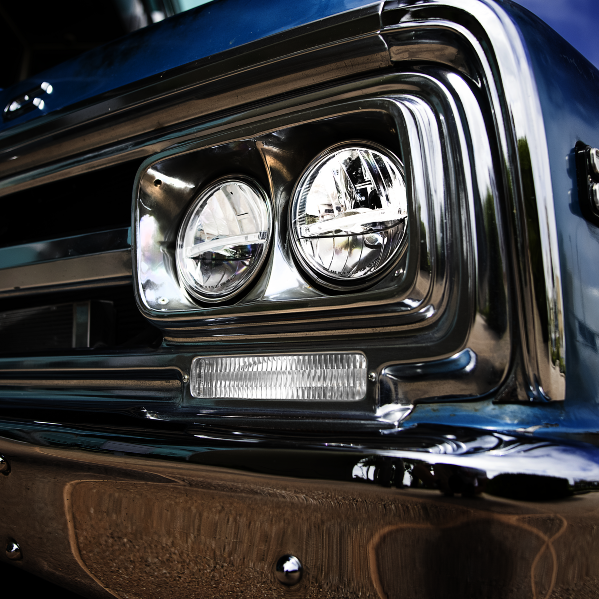 25 LED Sequential Front Parking Light For 1967-1972 GMC Truck-Clear Lens