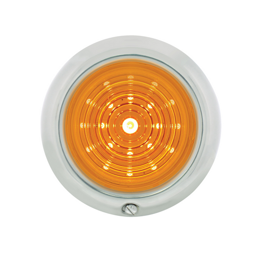 21 Amber LED Parking Light Assembly For Ford Car (1947-1948) & Truck (1942-1947)-Amber Lens