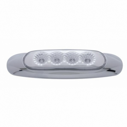 4 LED Reflector Light (Clearance/Marker) - Amber LED/Clear Lens
