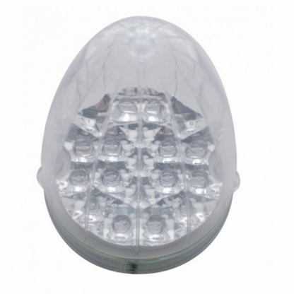 Fog Light Cover With 19 LED Reflector Light For 2007-2017 KW T660 (Driver) - Amber LED/ Clear Lens