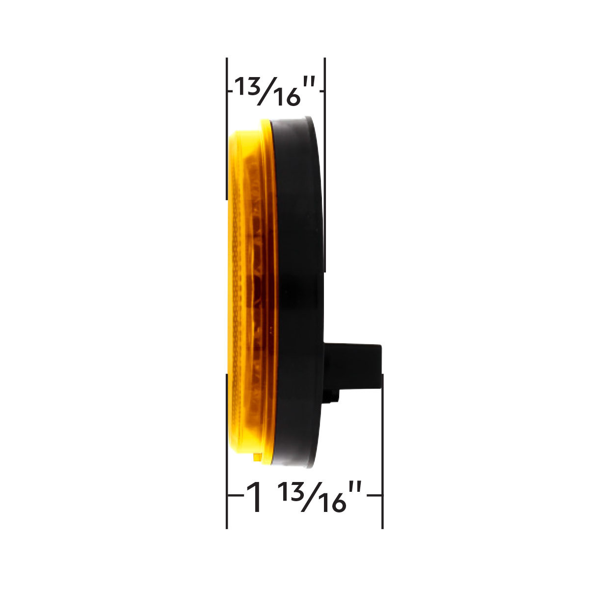Mirage 24 LED 4" Round Turn Signal Light - Amber LED/Amber Lens