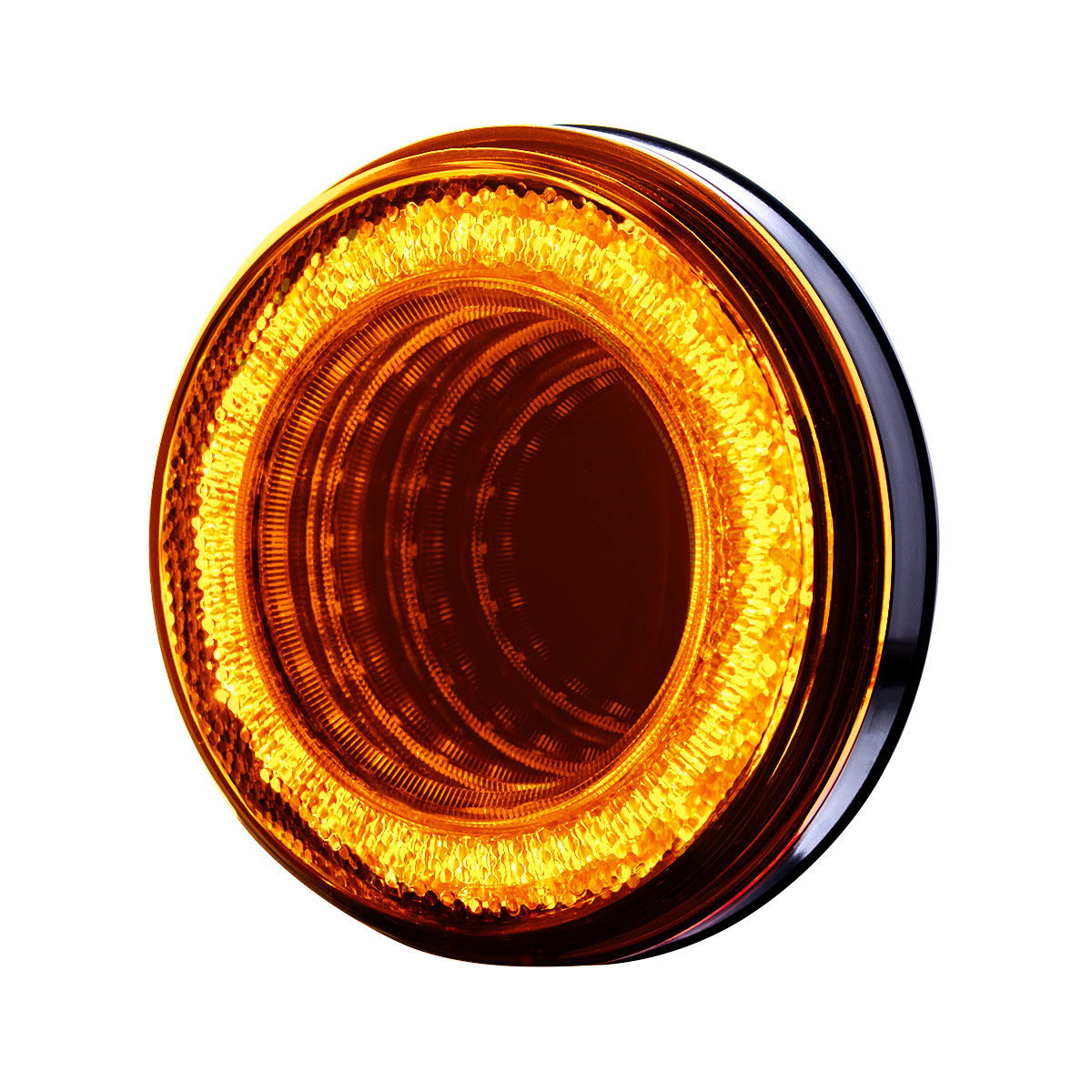 Mirage 24 LED 4" Round Turn Signal Light - Amber LED/Amber Lens