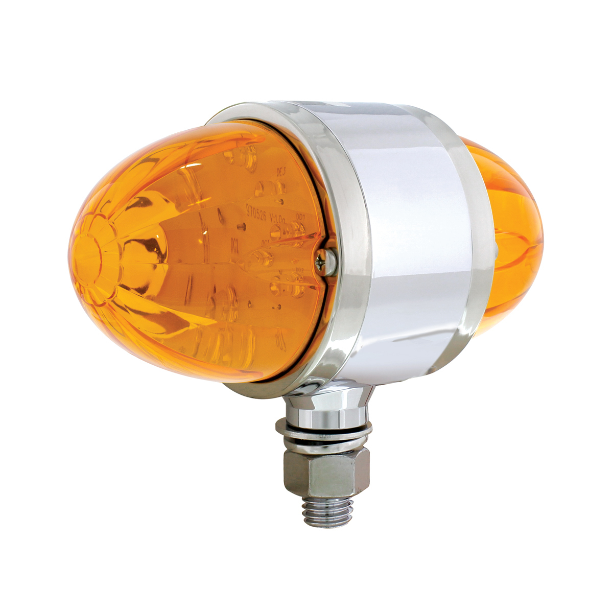 34 LED Dual Function Watermelon Double Face Light - Amber LED/Amber Lens