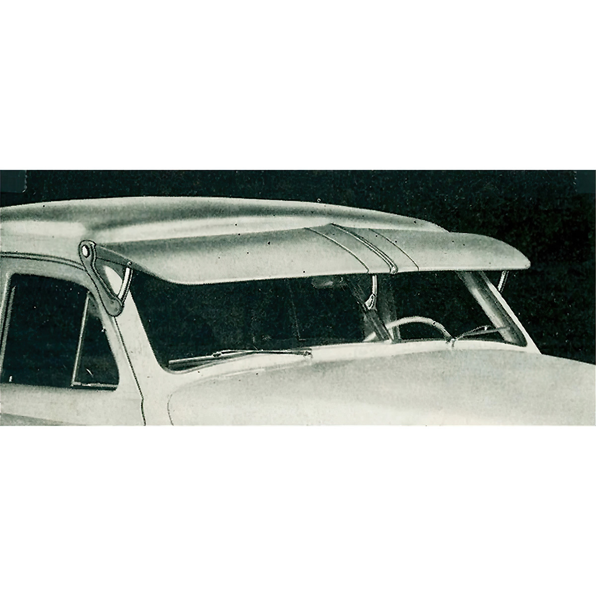 Polished Stainless Steel Windshield Visor Support Kit For Classic Fulton Visors