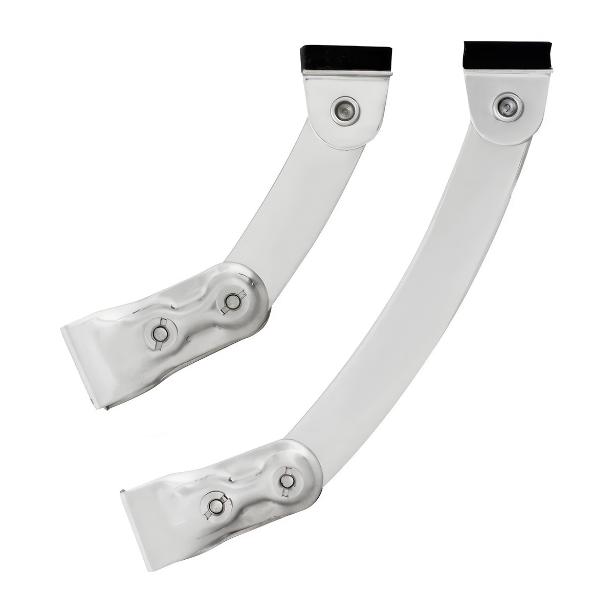 Polished Stainless Steel Windshield Visor Support Kit For Classic Fulton Visors