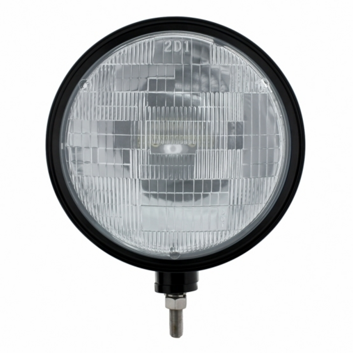 Black "Billet" Style Groove Headlight H6024 Bulb